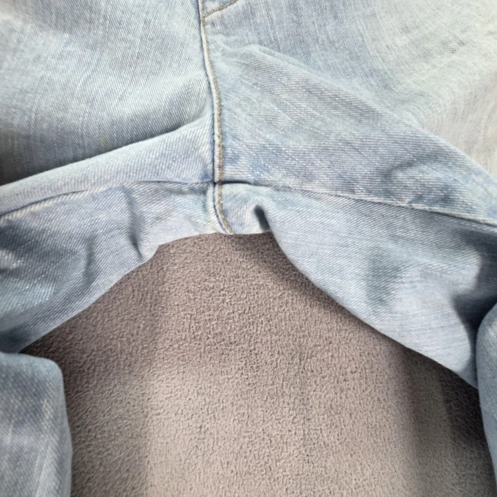 VTG‎ Levis Engineered Jeans Mens Light Wash Blue Twisted Straight Fits 34x30